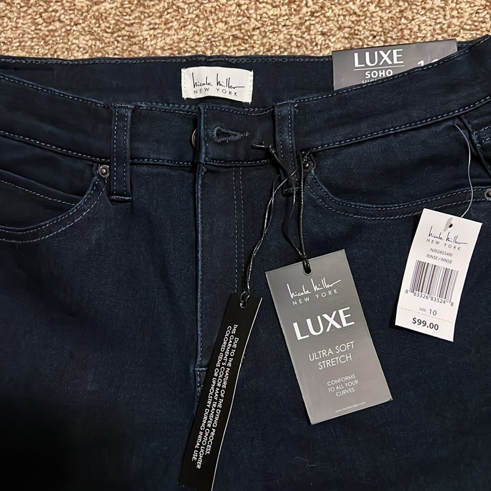 Nicole Miller Luxe Soho High Rise Skinny Jeans. Size 10. NWT - Picture 4 of 5